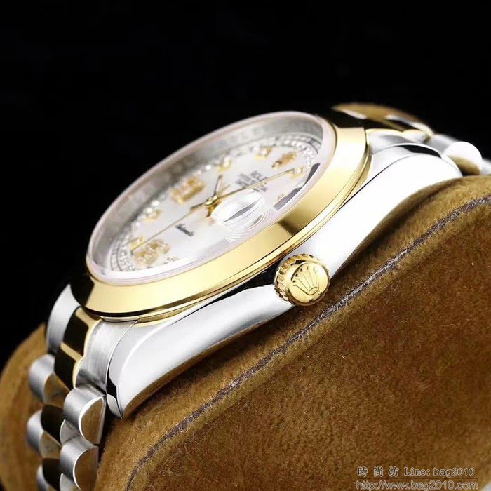 ROLEX勞力士 最新日誌款 複刻正品 鑽石刻度錶盤 高端系列 男士腕表 超強防水  wssb5049